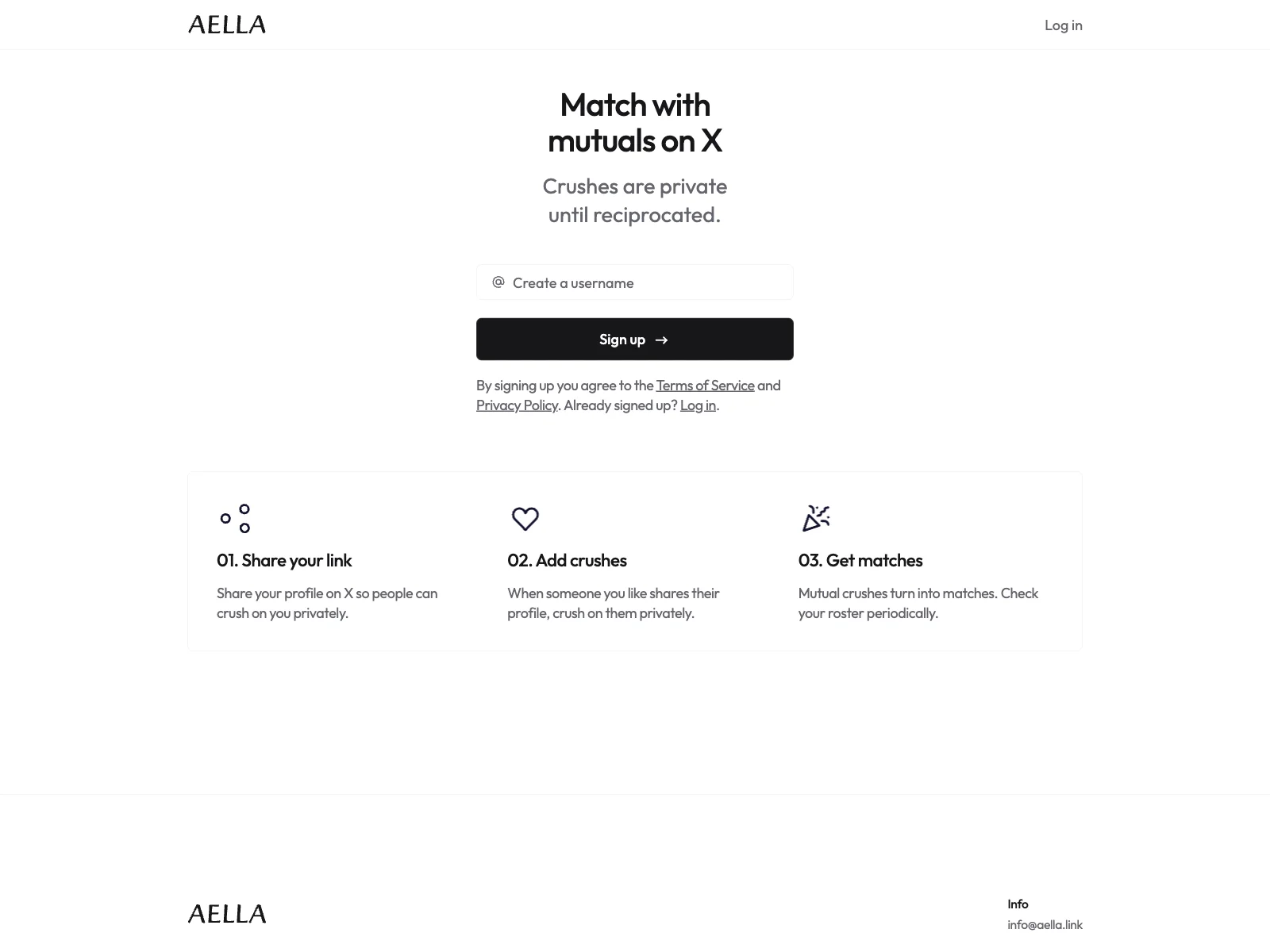 AELLA: Private Mutual Matches for Social Connections