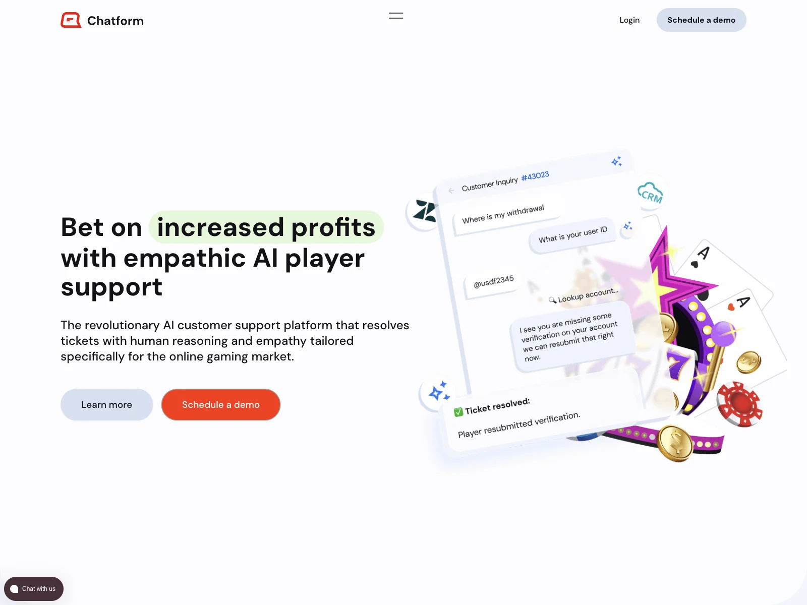 #1 AI Player Support | Empathetic and Efficient iGaming Support