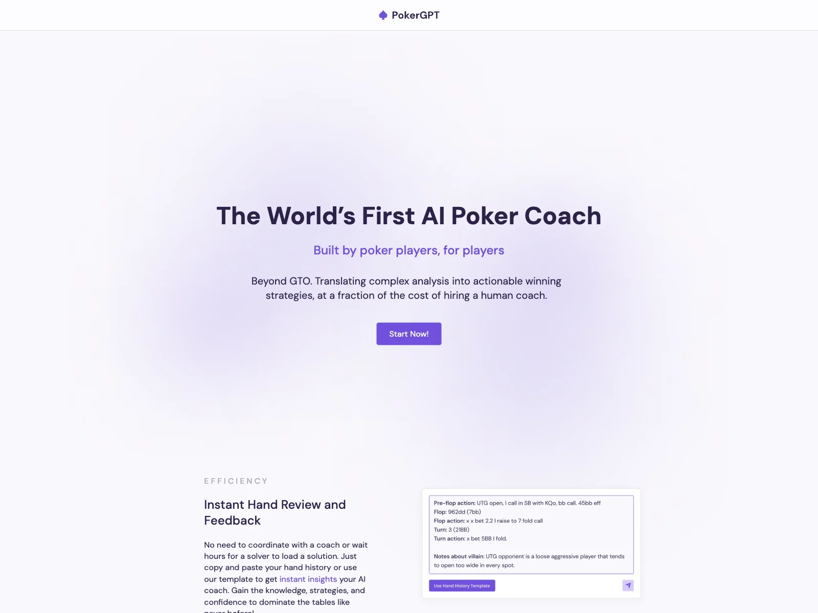 PokerGPT: Revolutionizing Poker Coaching with AI