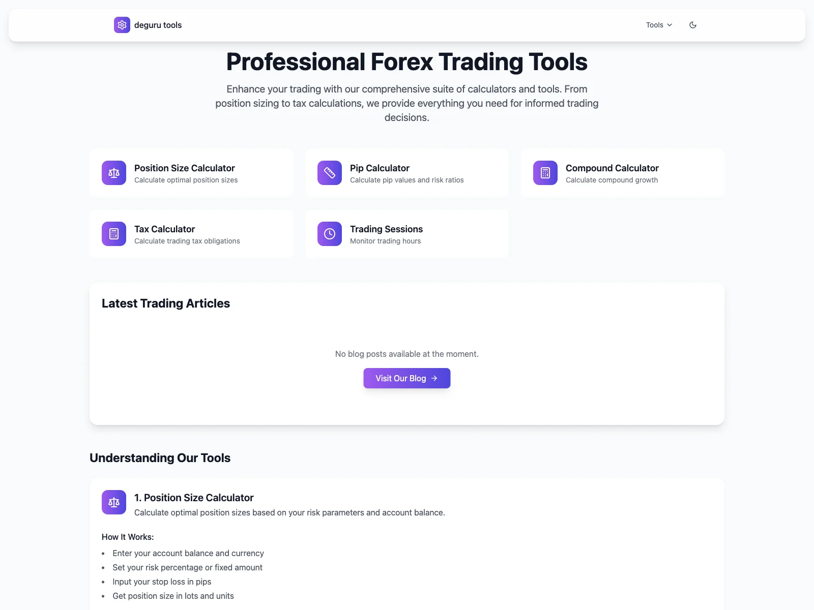 Professional Forex Trading Tools with Deguru Tools