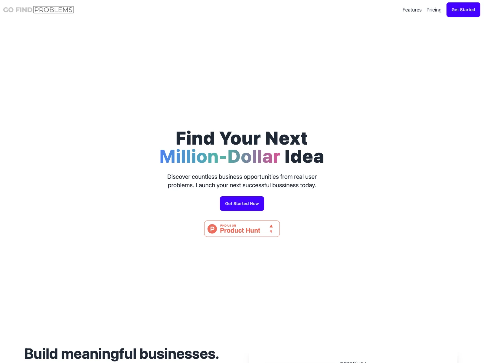 GoFindProblems: Uncover Profitable Business Ideas