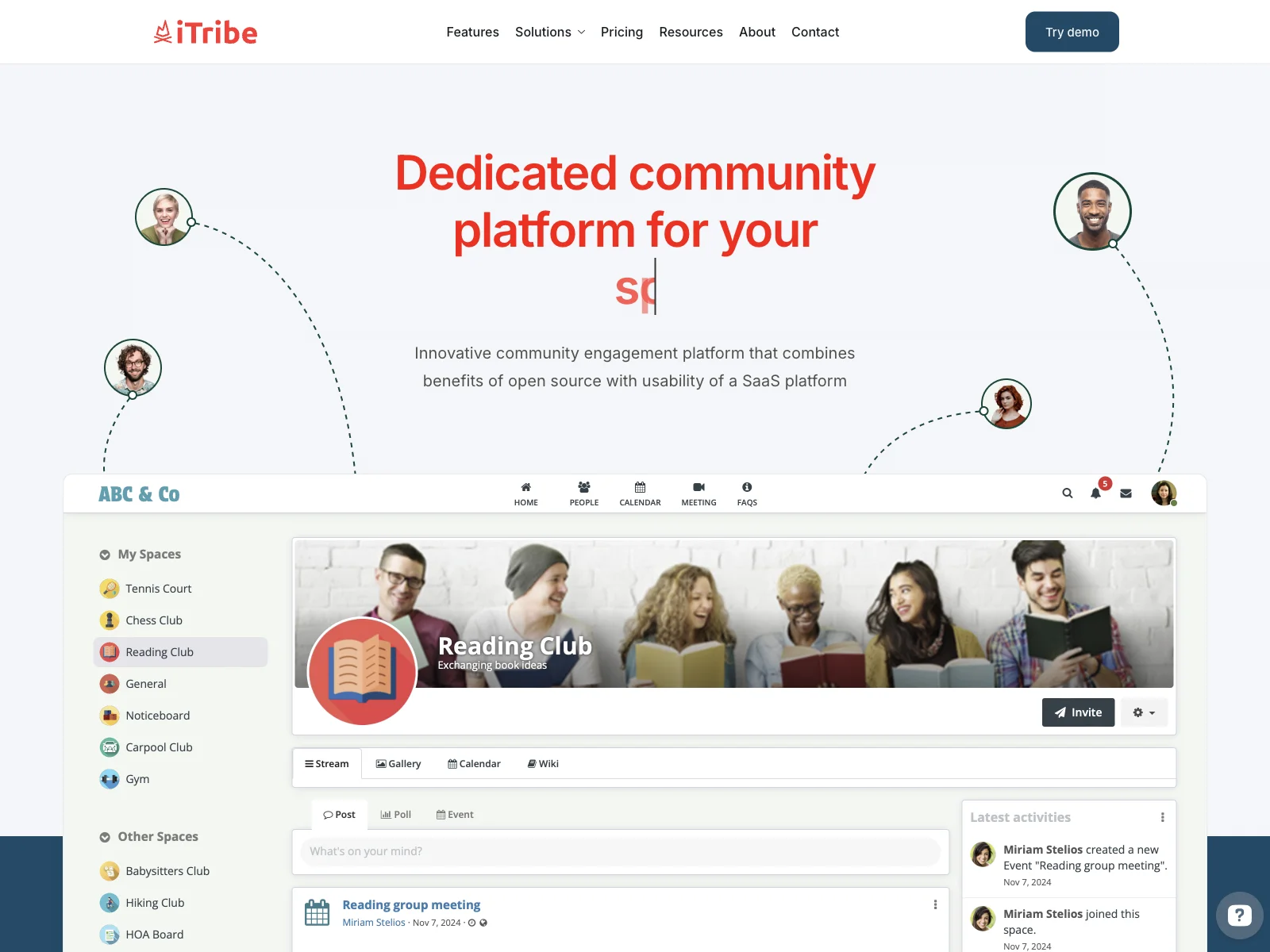 iTribe: Simplifying Community Engagement with an All-in-One Platform